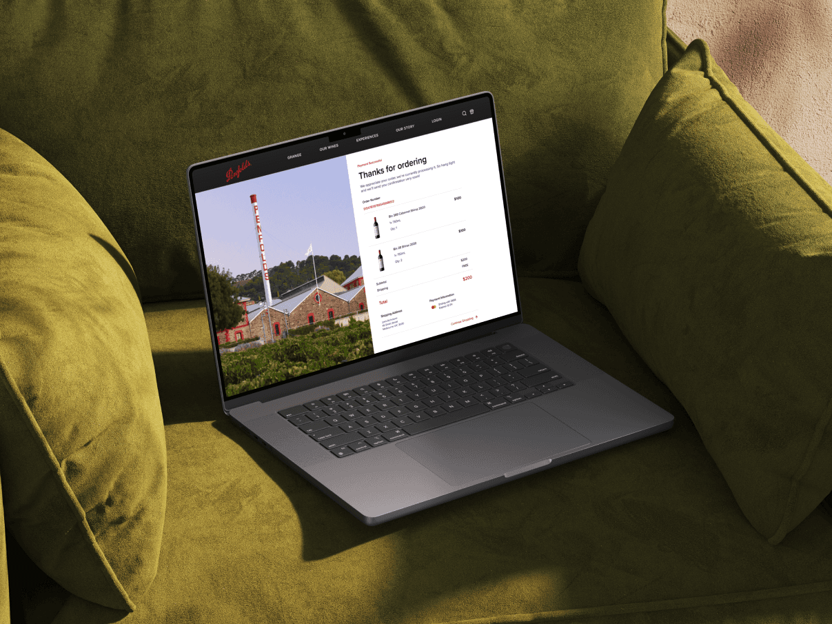 Penfolds - eCommerce UX Research and Design