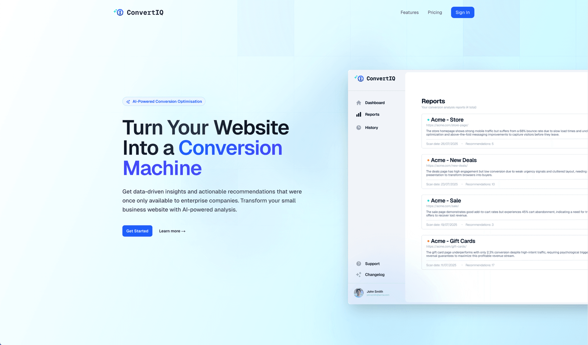 ConvertIQ - Turn Your Website Into a Conversion Machine